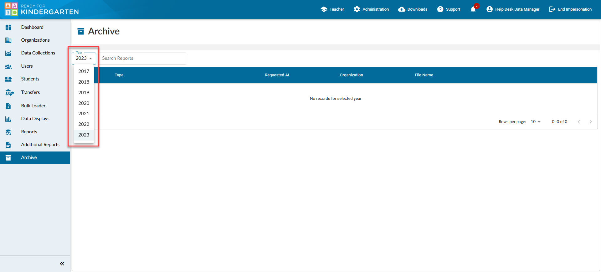 Accessing the Archive – Ohio K12 Help